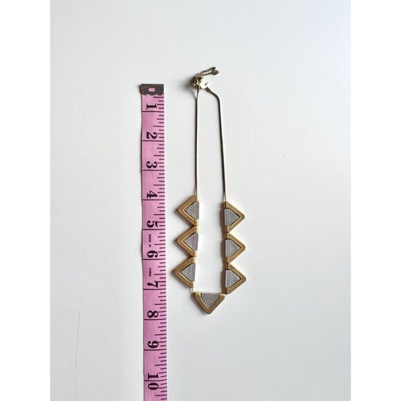 MADEWELL Brass Silver Triangle Cluster Princess Necklace - Picture 8 of 9